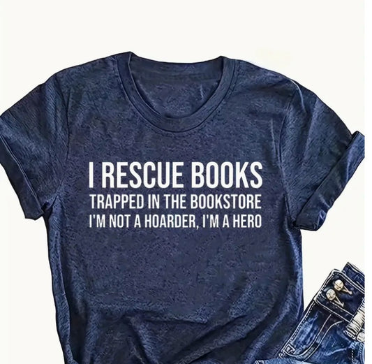 I Rescue Books T-shirt