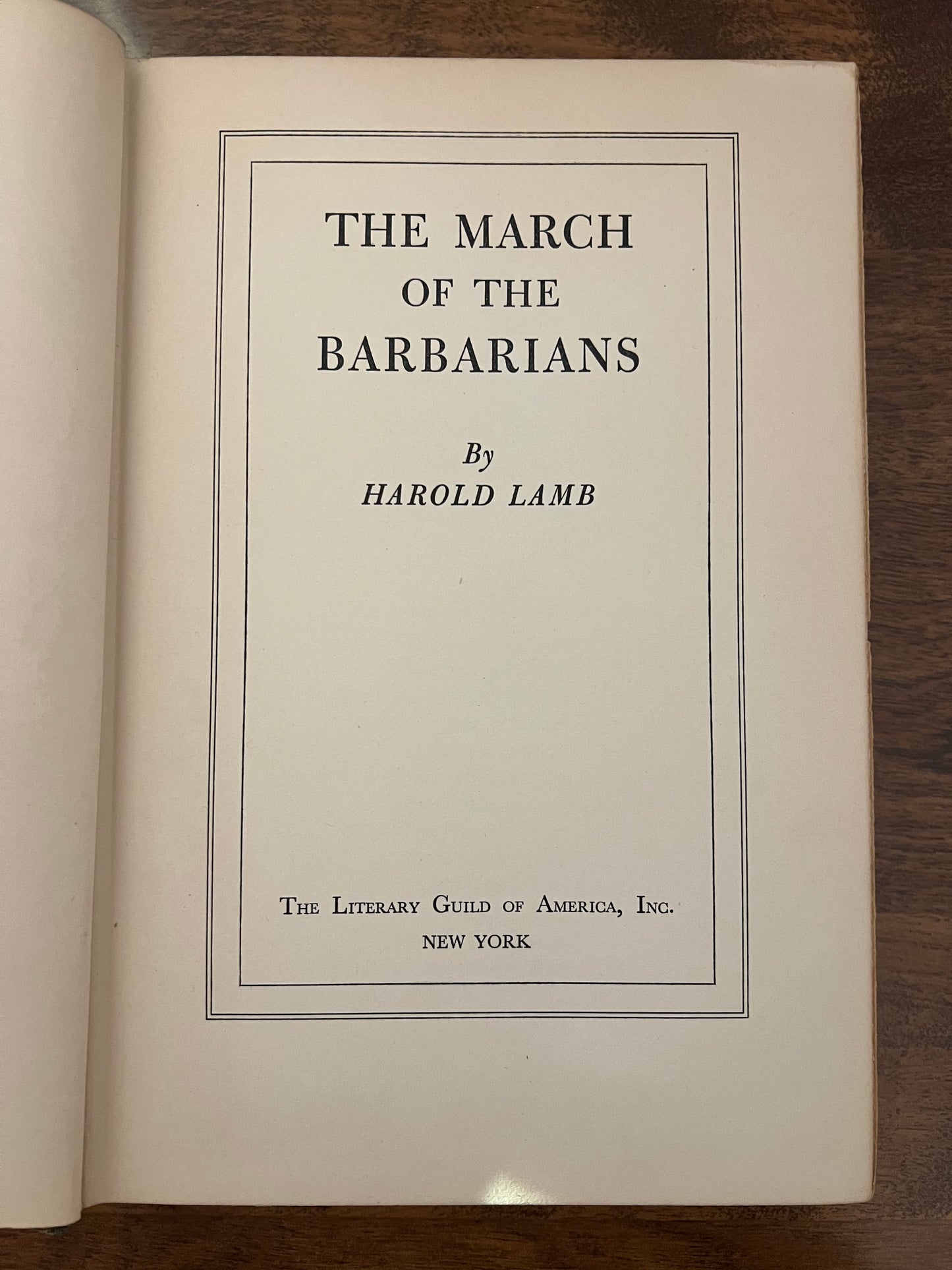 The March of the Barbarians